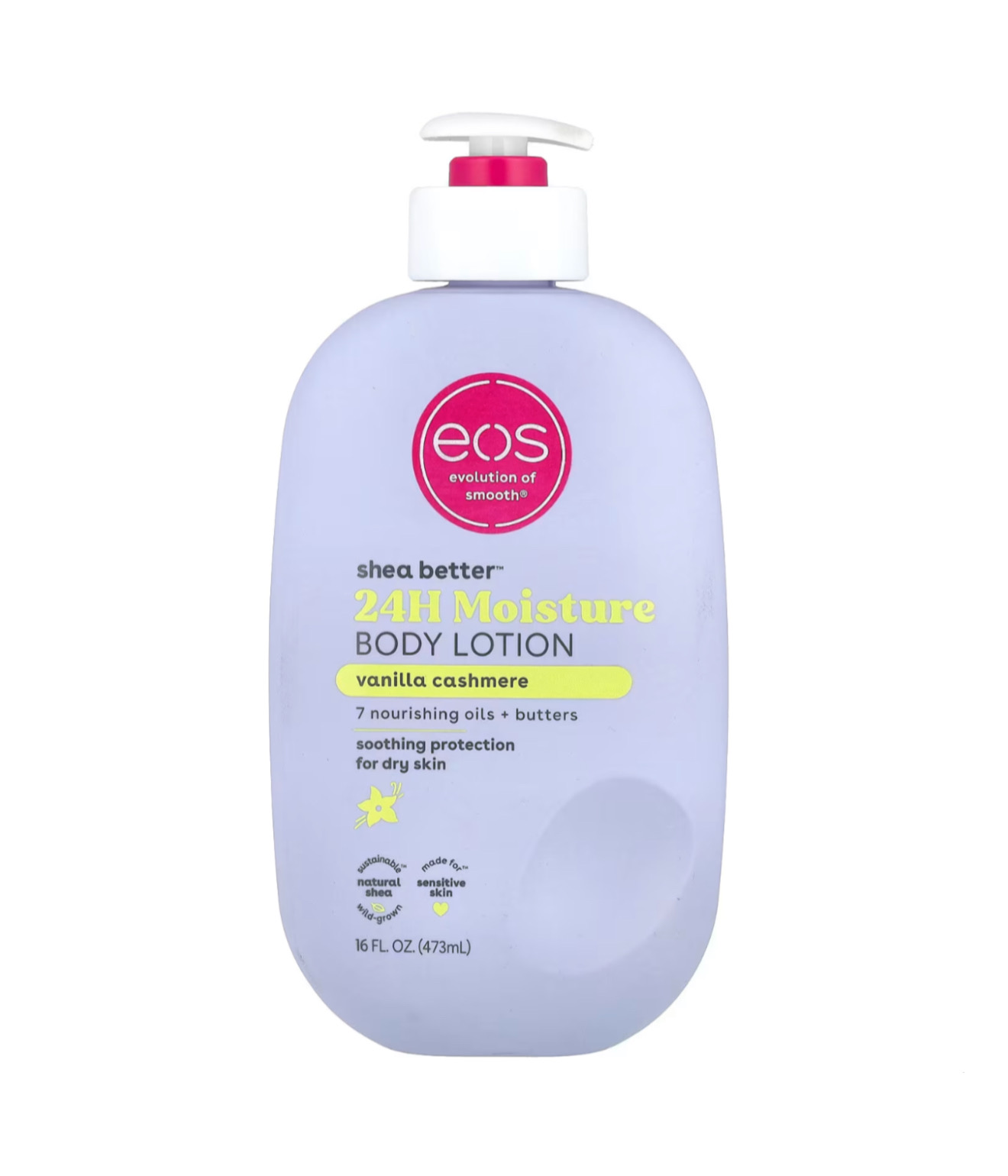 eos Shea Better 24H Moisture Body Lotion, Vanilla Cashmere